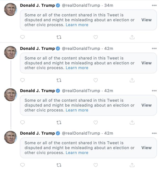 Trump tweets censor